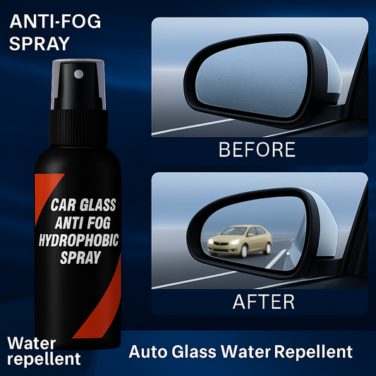 Car Glass Anti-Fog Spray (Buy 1 Get 1 Free + FREE Sponge!)