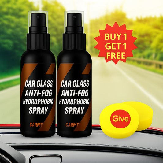 Car Glass Anti-Fog Spray (Buy 1 Get 1 Free + FREE Sponge!)
